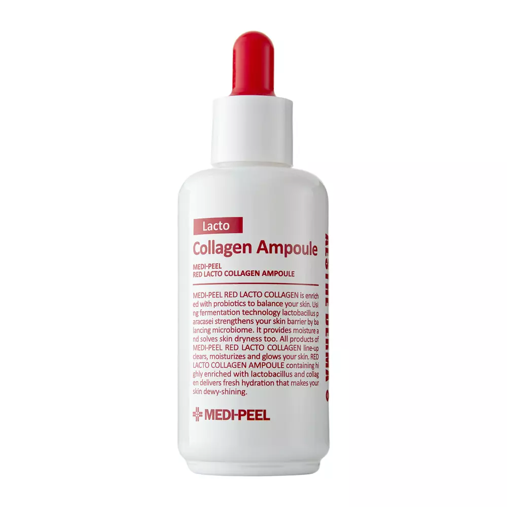 Medi-Peel - Red Lacto Collagen Ampoule - Fiolă de colagen cu bacili acid lactic - 70 ml