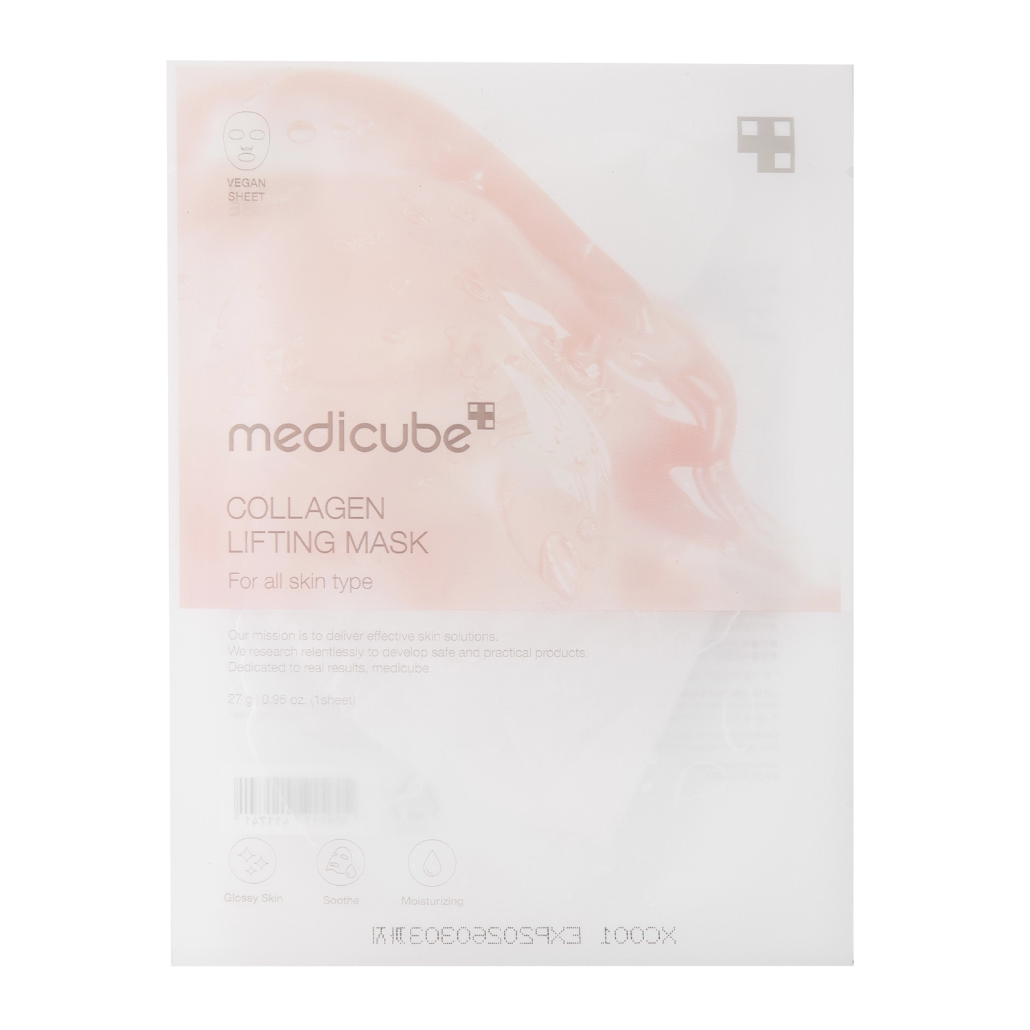 Medicube - Collagen Lifting Mask - Mască de față cu colagen pentru fermitate - 1 buc/27g