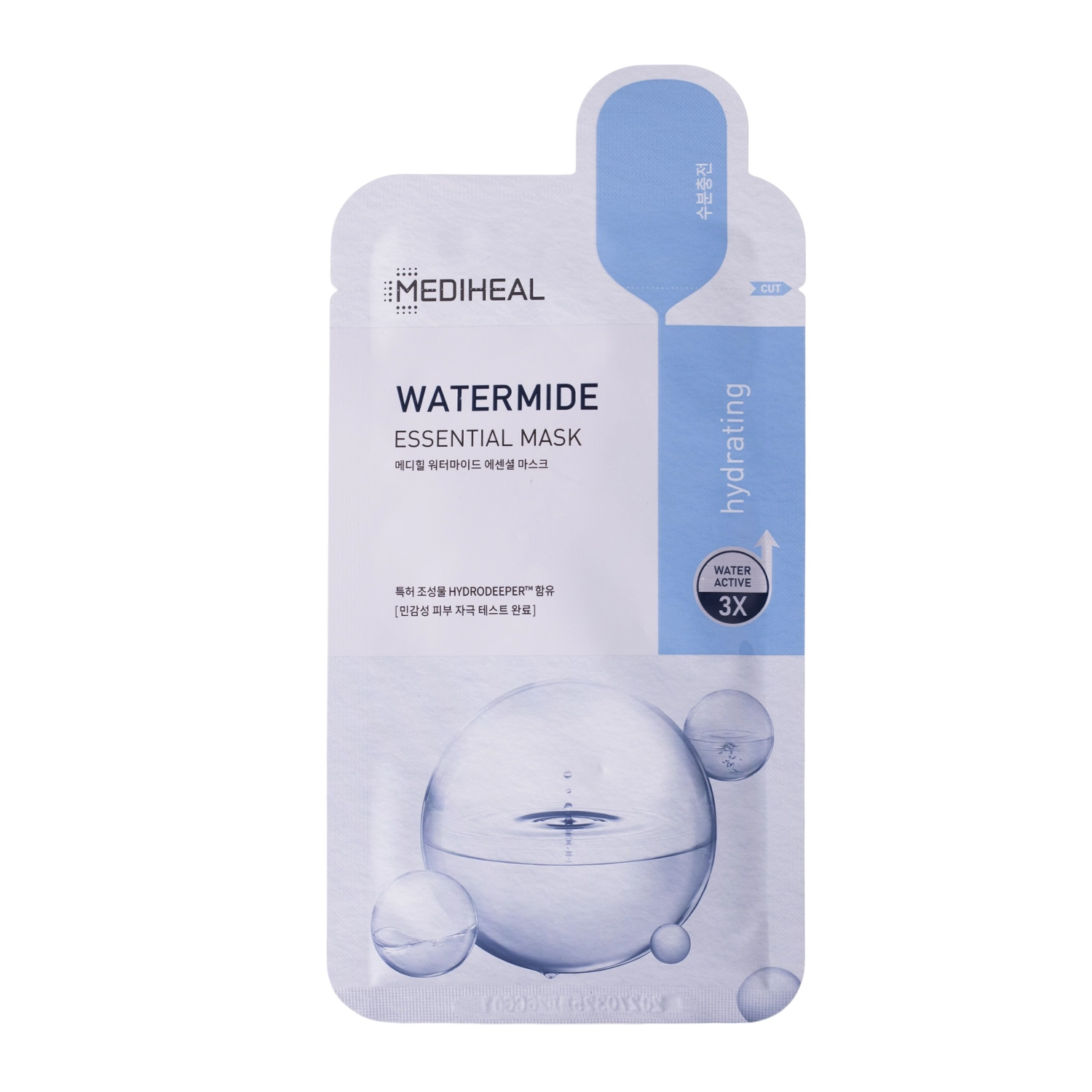 Mediheal - Watermide Essential Mask - Mască de față cu foaie hidratantă intensivă - 1pc/24ml