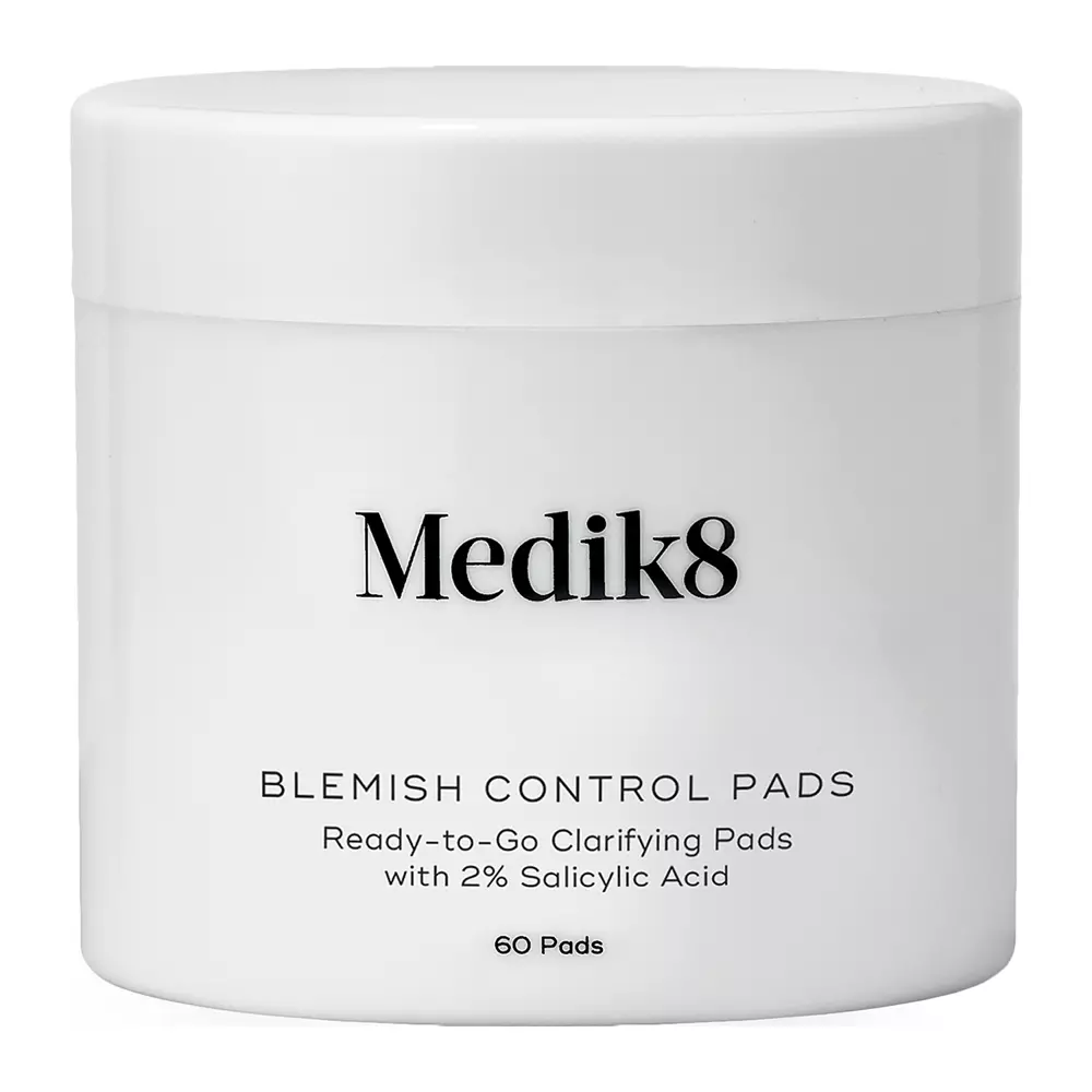 Medik8 - Blemish Control Pads - Ready-to-Go Clarifying Pads - Plasturi exfoliante fără alcool pentru pielea cu probleme - 60szt