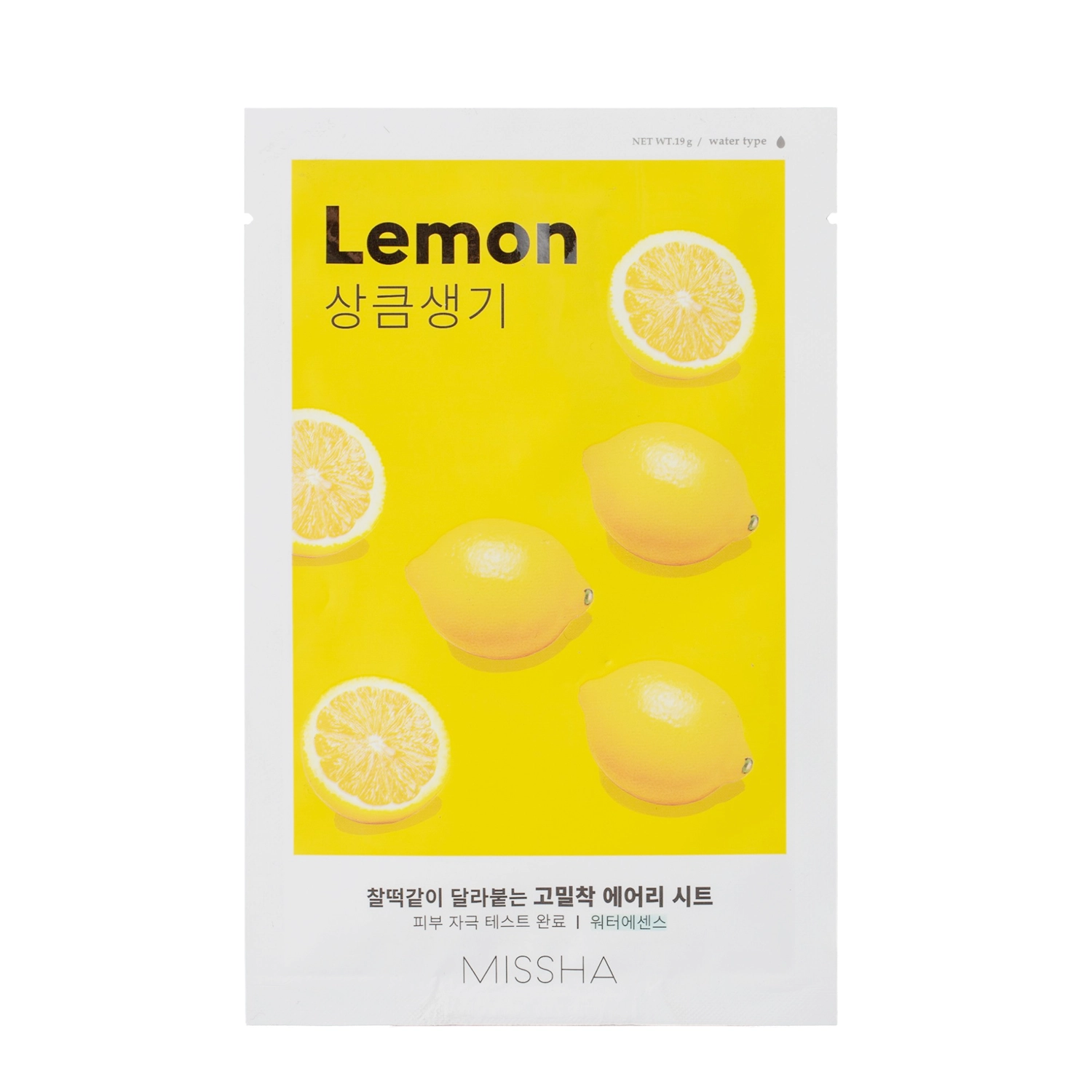 Missha - Airy Fit Sheet Mask - Lemon - Mască de folie cu lămâie - 19g