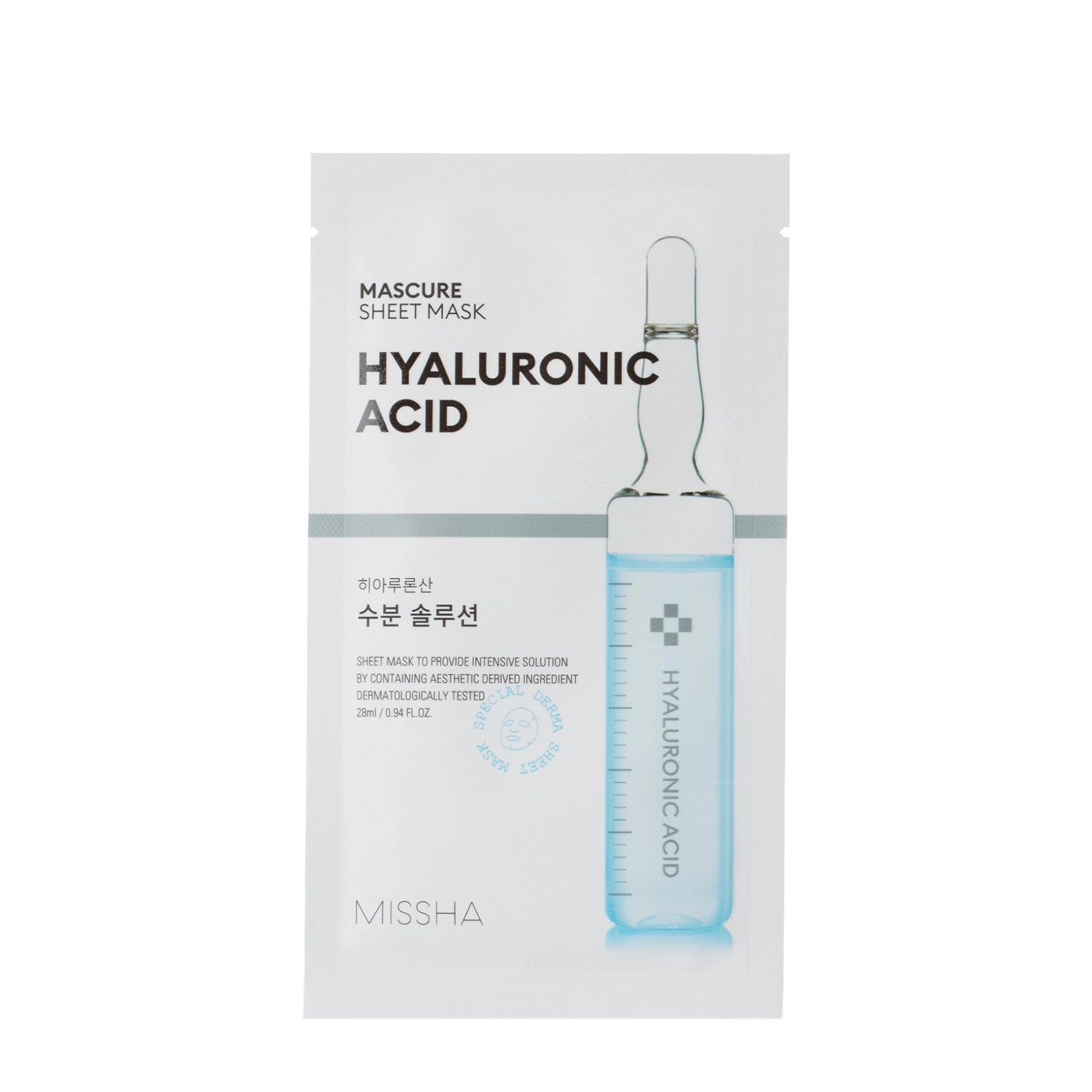 Missha - Missha - Mascure Hyaluronic Acid Sheet Mask - Mască de față hidratantă - 28ml