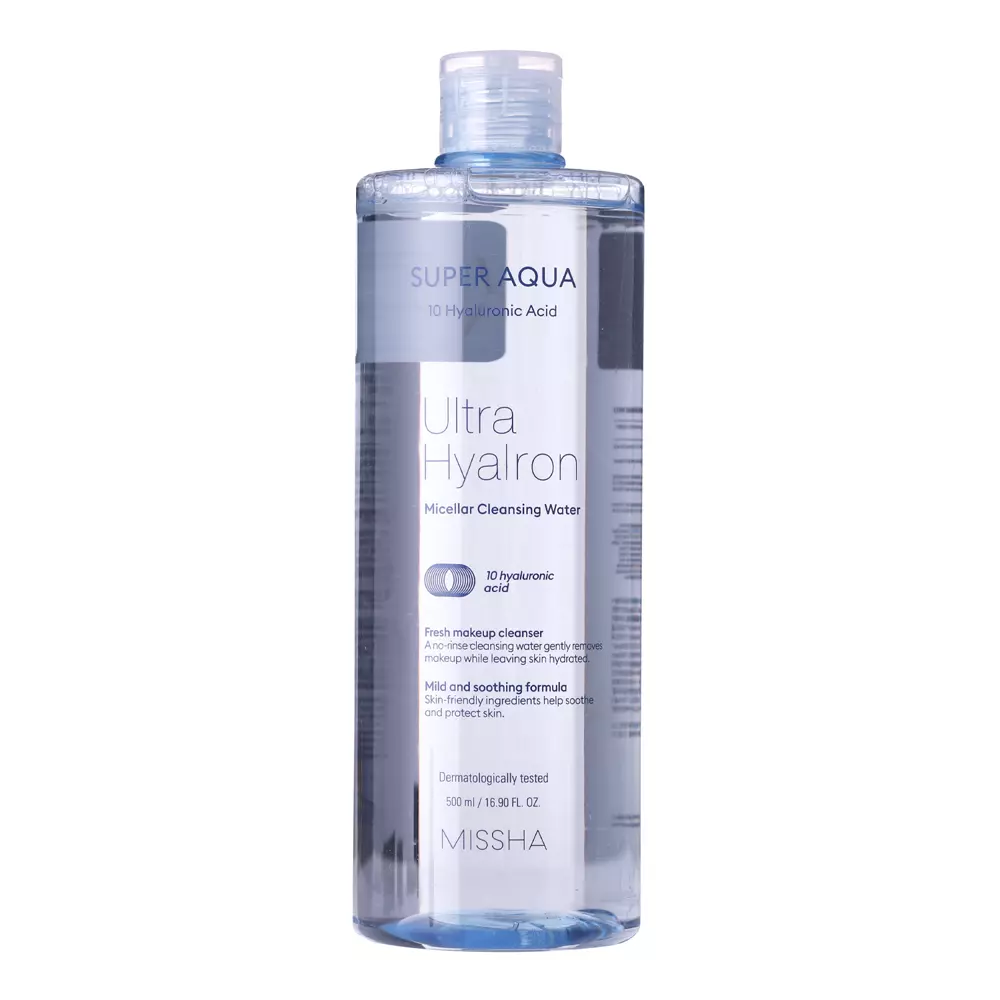 Missha - Super Aqua - Ultra Hyalon Micellar Cleansing Water - Apă micelară de curățare - 500ml