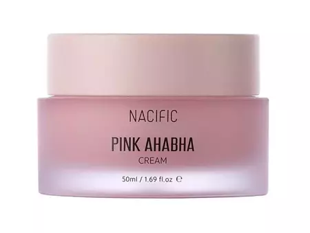 Nacific - Pink AHA-BHA - Cremă de față hidratantă și iluminatoare cu acizi AHA și BHA - 50ml