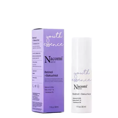Nacomi - Next Level - Retinol 0,35% + Bacukhiol 1% - Serum anti-îmbătrânire cu Retinol și Bacchiol - 30ml