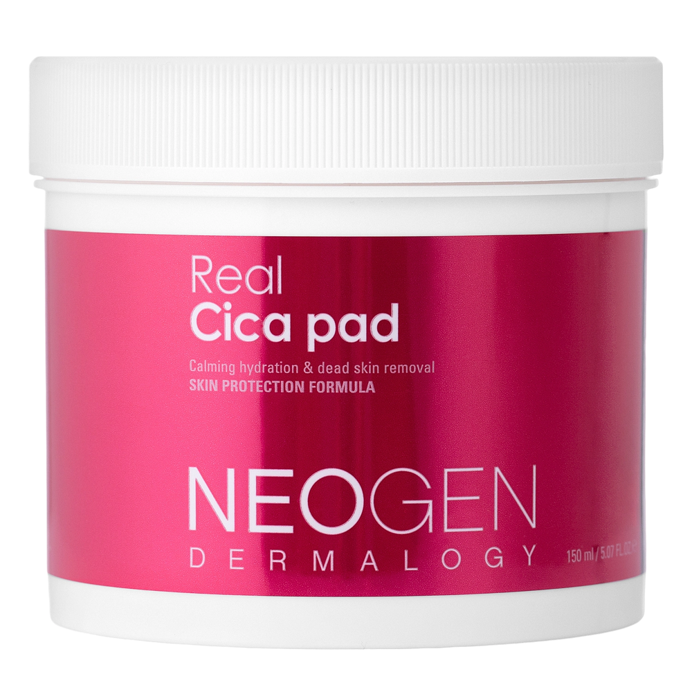 Neogen - Dermalogy Real Cica Pad - Tampoane de față exfoliante și calmante - 90pcs/150ml