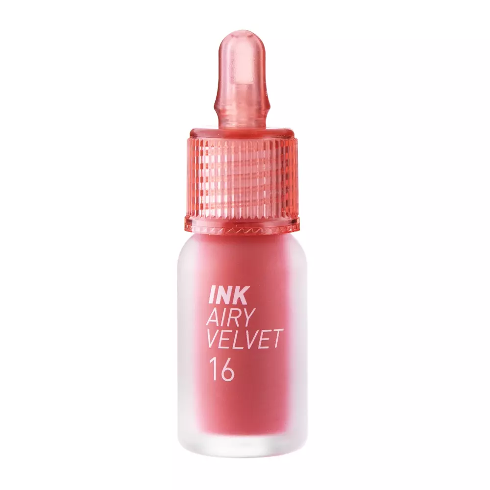 Peripera - Ink Airy Velvet - Tentă de buze - 16 Favorite Orange Pink - 4g