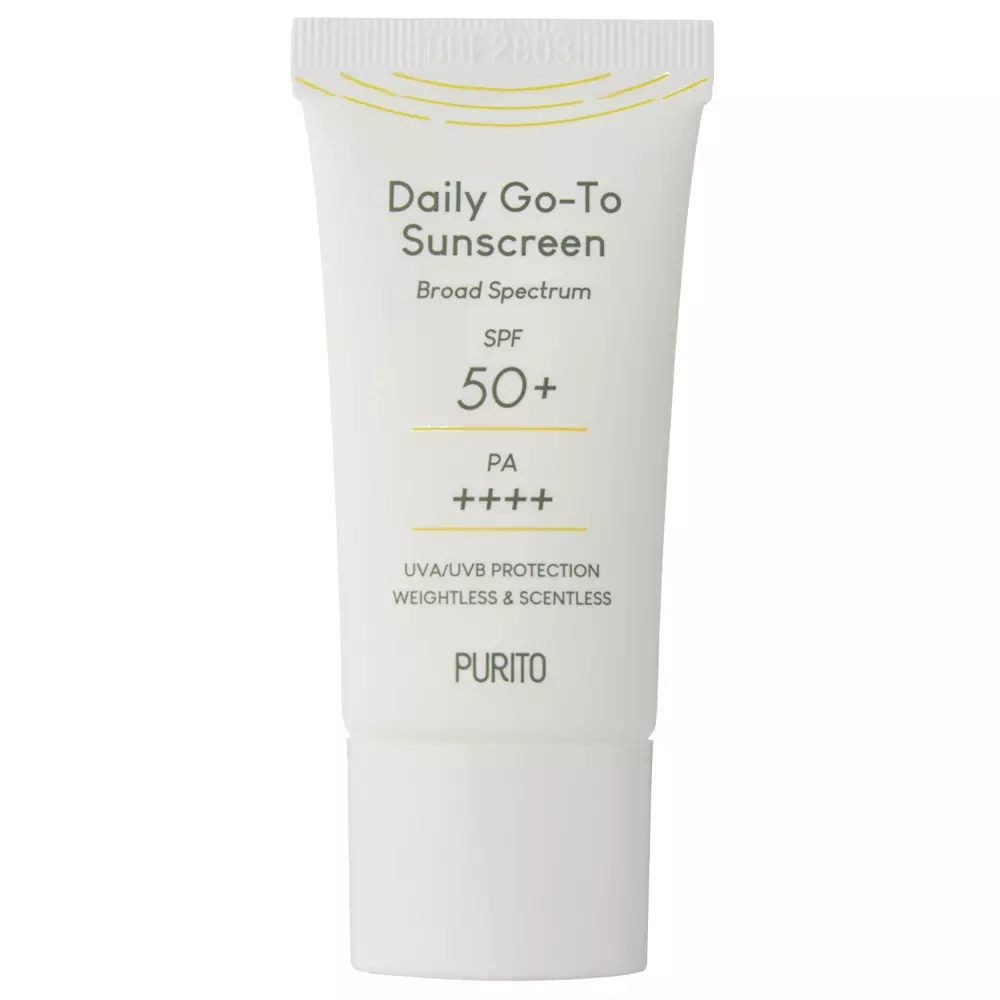 Purito - Daily Go-To Sunscreen SPF50+/PA++++ - Cremă ușoară cu filtru - 15ml