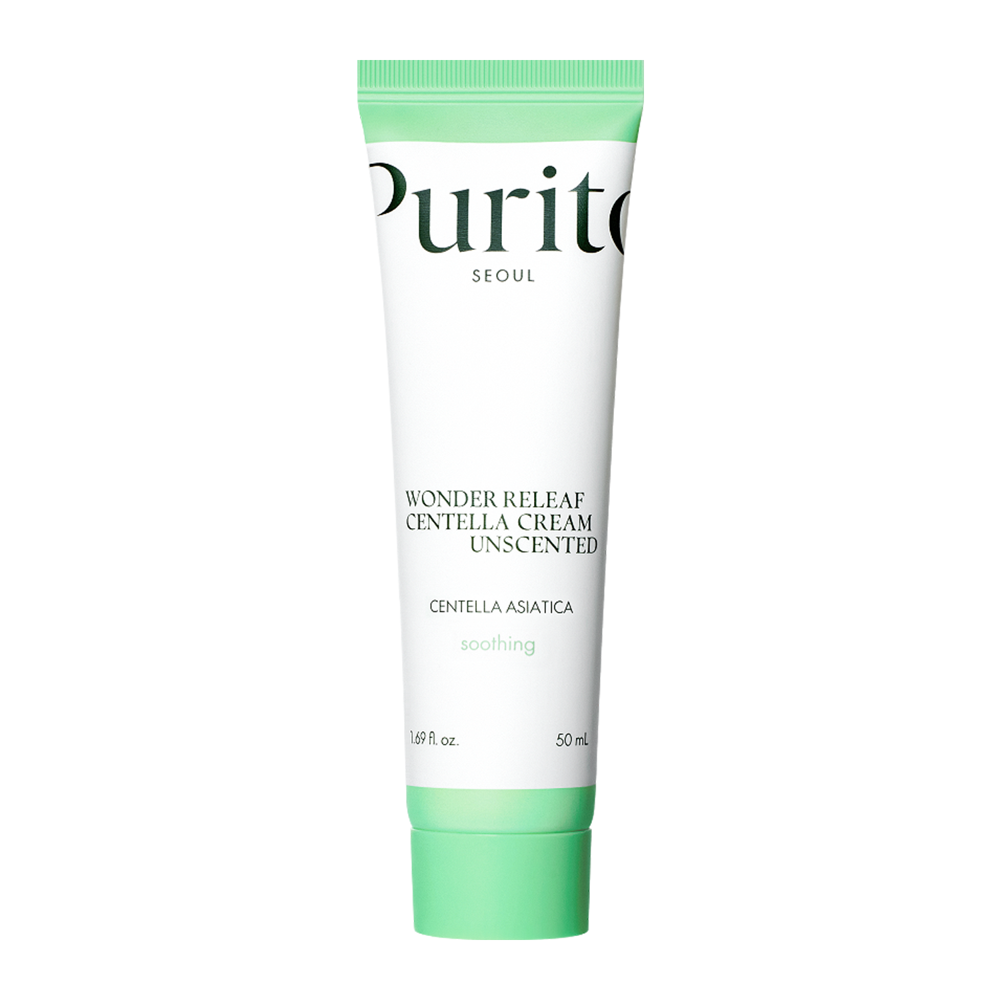 Purito Seoul - Wonder Releaf Centella Cream Unscented - Cremă neparfumată cu extract de centella asiatică - 50ml