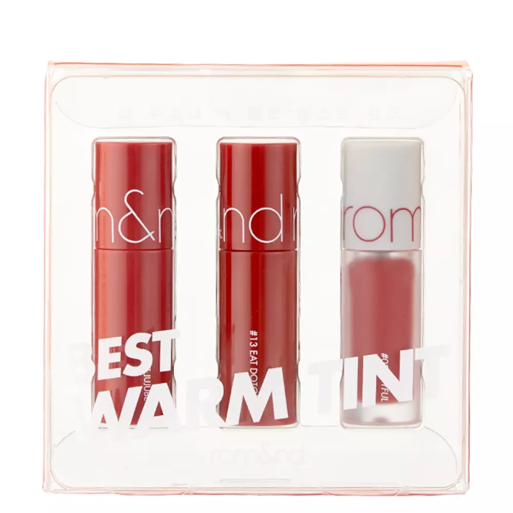 Rom&nd - Best Tint Edition - Set pentru ten de buze - 01 Warm Tone Pick - 3x2g