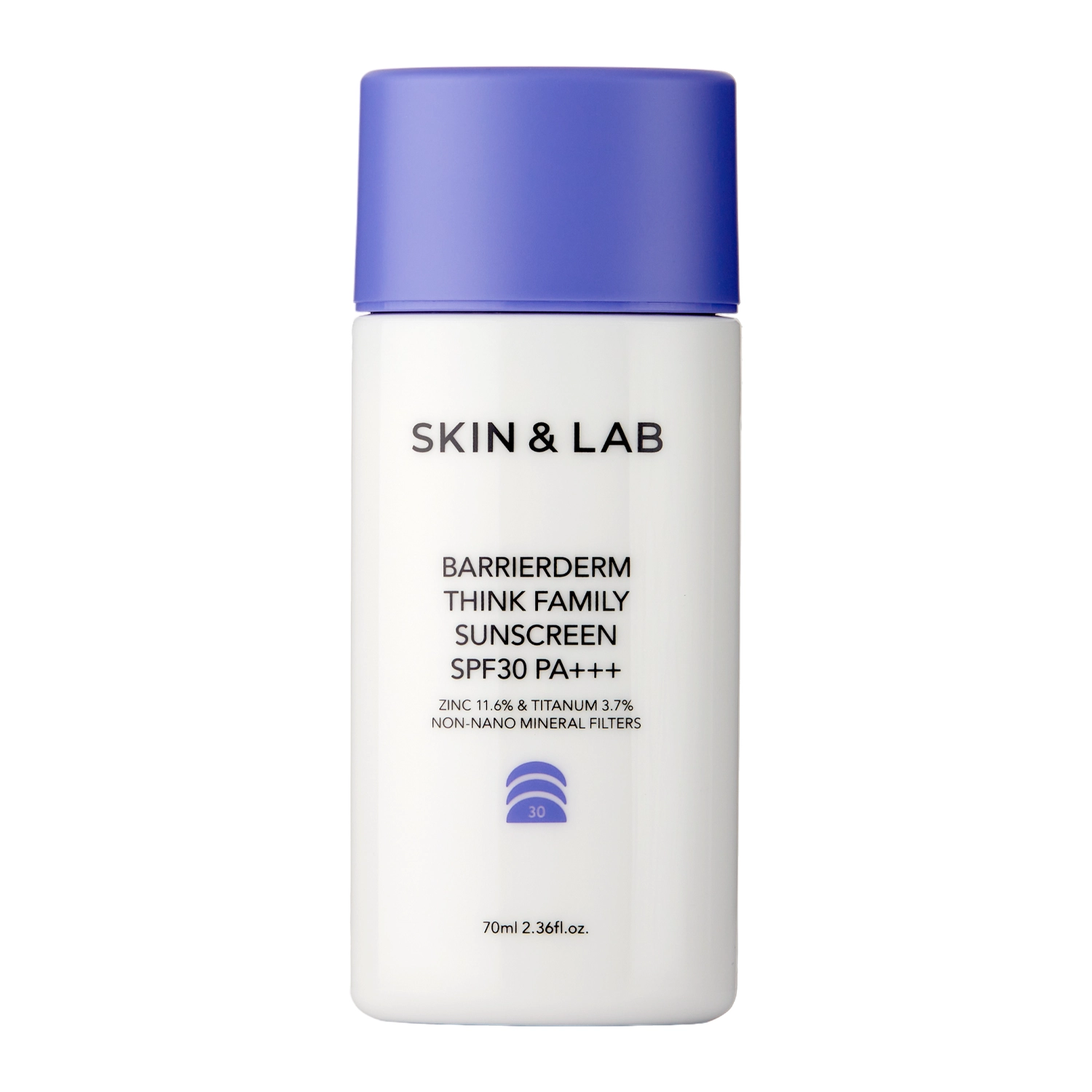 Skin&Lab - Barrierderm Think Family Protecție solară - Cremă pentru față și corp cu filtre fizice - 70ml