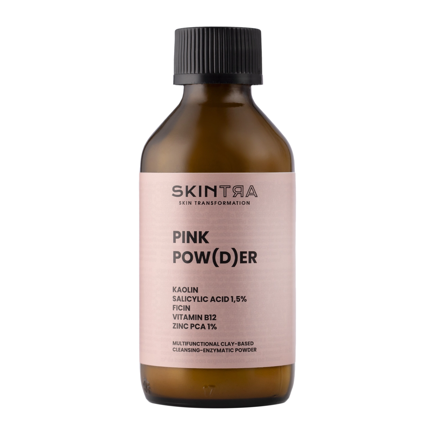 SkinTra - Pink Pow(d)er - Pudră multifuncțională de curățare și enzimatică pe bază de argilă - 40g