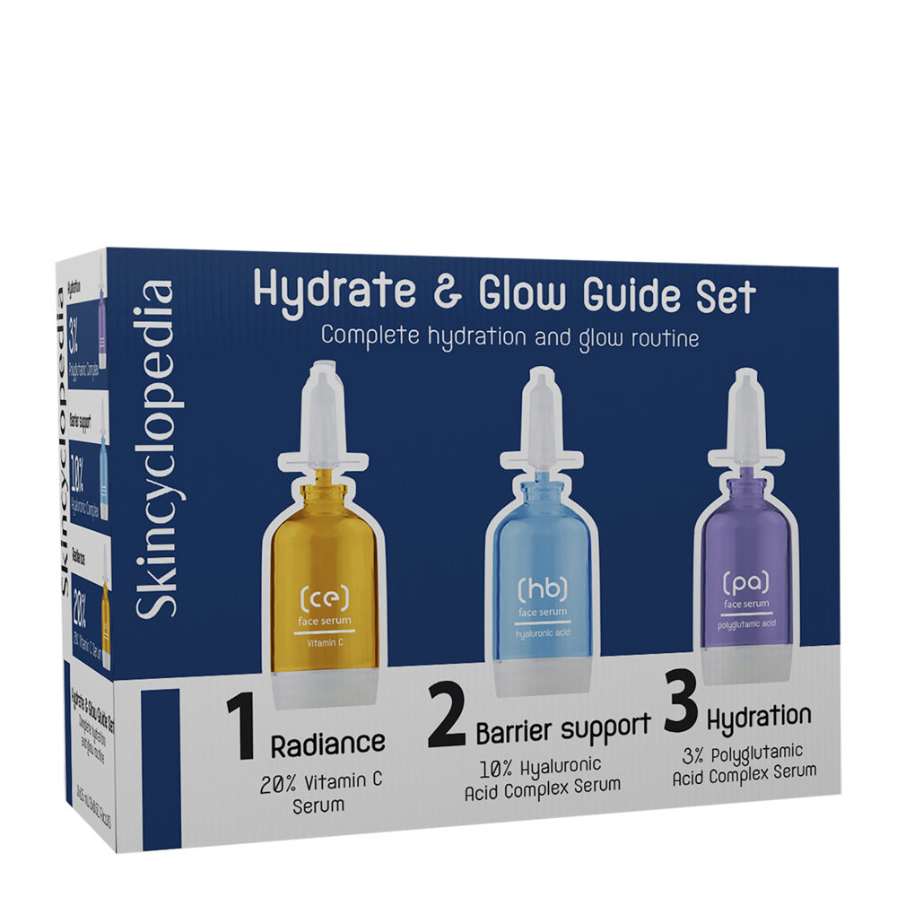 Skincyclopedia - Hydrate Guide Set - Tratament facial hidratant - 3x15ml