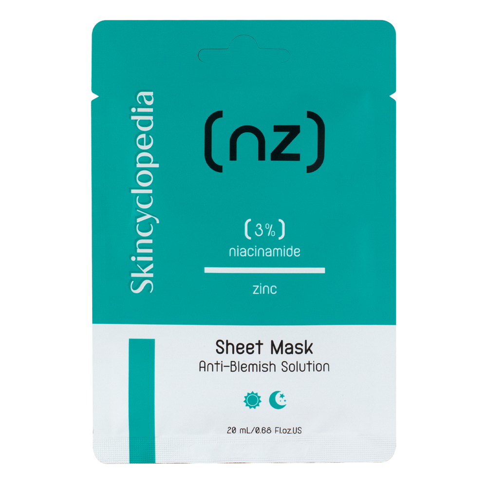 Skincyclopedia - Sheet Mask Niacinamide 3% Zinc - Mască antiimperfecțiuni -1pc/20ml