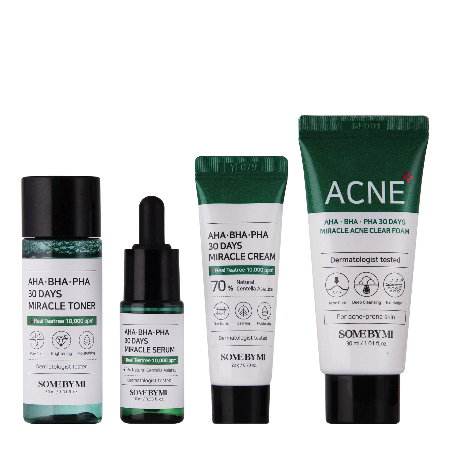 Some By Mi - AHA BHA PHA 30 Days Miracle AC SOS Kit - Set de cosmetice pentru pielea acneică