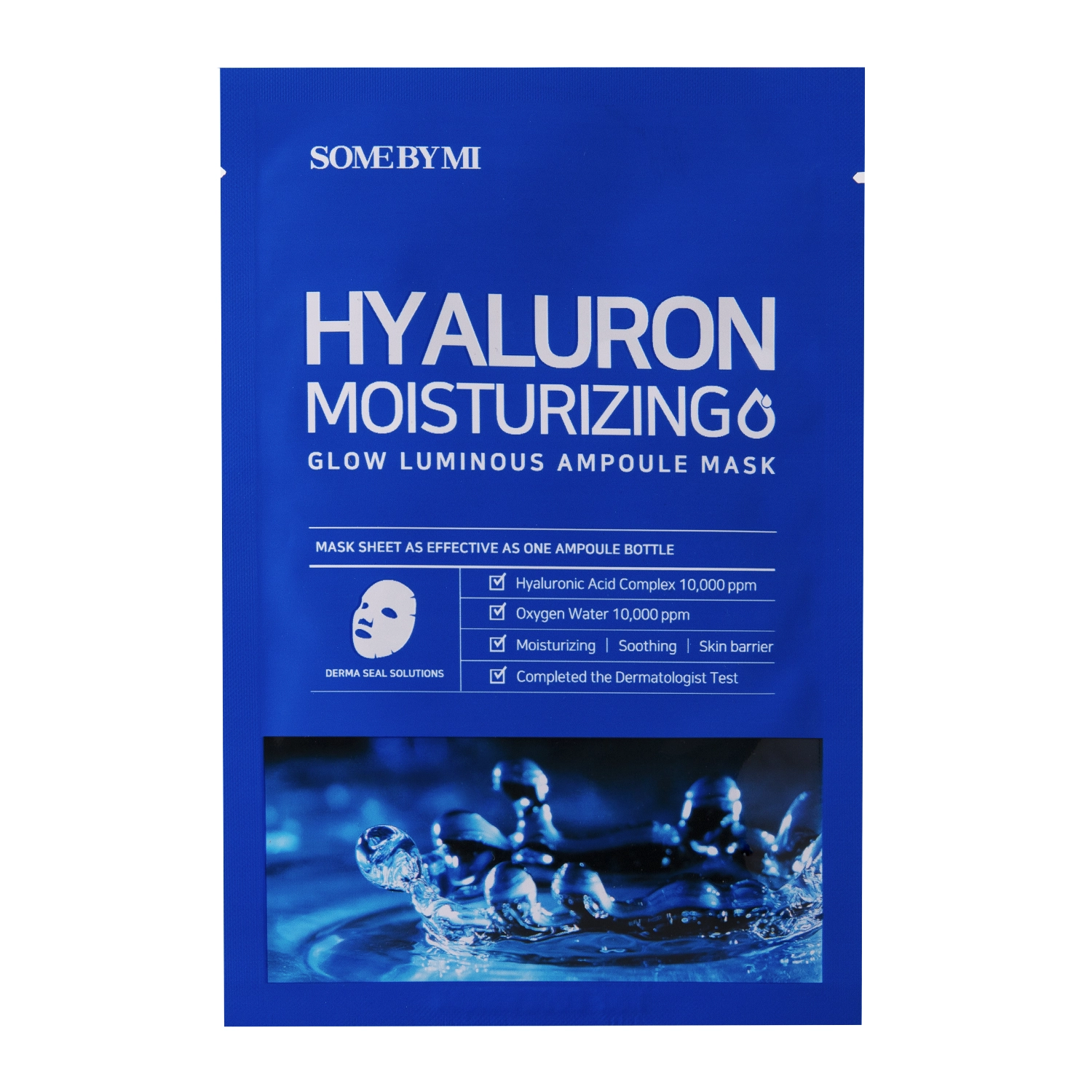 Some By Mi - Hyaluron Moisturizing - Glow Luminous Ampoule Mask - Mască cu ampoule hidratantă - 25g