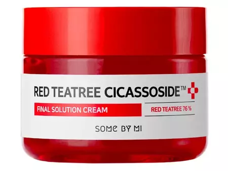 Some By Mi - Red Teatree Cicassoside Final Solution Cream - Cremă pentru piele sensibilă și problematică pe bază de arbore de ceai roșu - 60ml