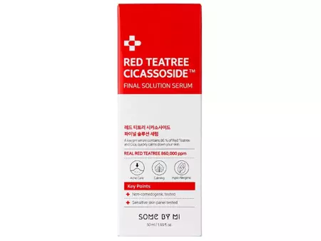 Some By Mi - Red Teatree Cicassoside Final Solution Serum - Ser calmant pe bază de Arbore de Ceai Roșu - 50ml