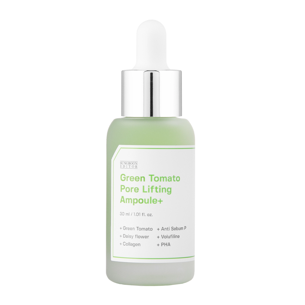 Sungboon Editor - Green Tomato Pore Lifting Ampoule + - Ampoule pentru reducerea vizibilității porilor - 30ml