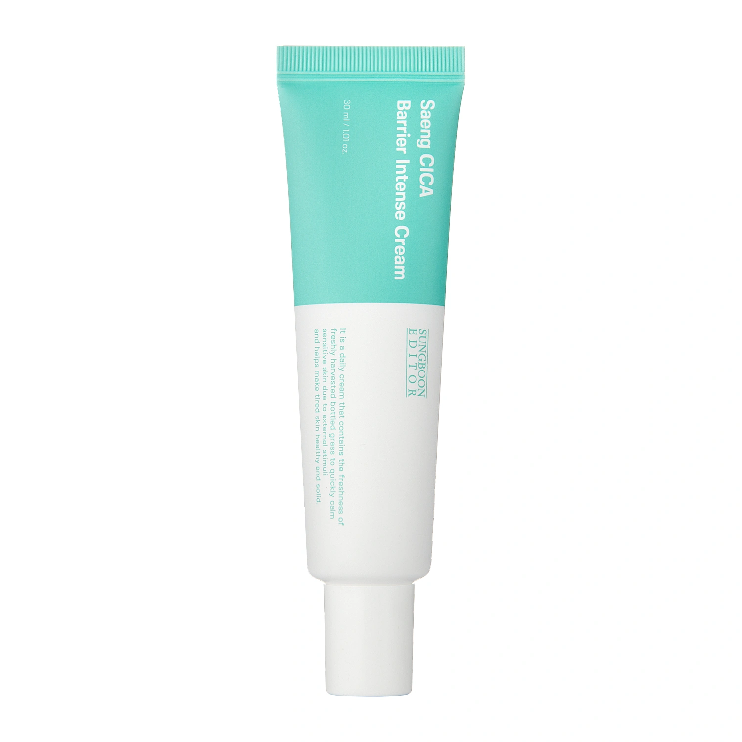 Sungboon Editor - Saeng Cica Barrier Intense Cream - Cremă de față calmantă cu Centella - 30ml