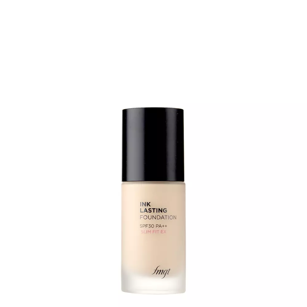 The Face Shop - Fmgt Ink Lasting Foundation Slim Fit Ex SPF 30 PA++ - Fond de ten lichid cu acoperire mare - N203 Natural Beige - 30ml