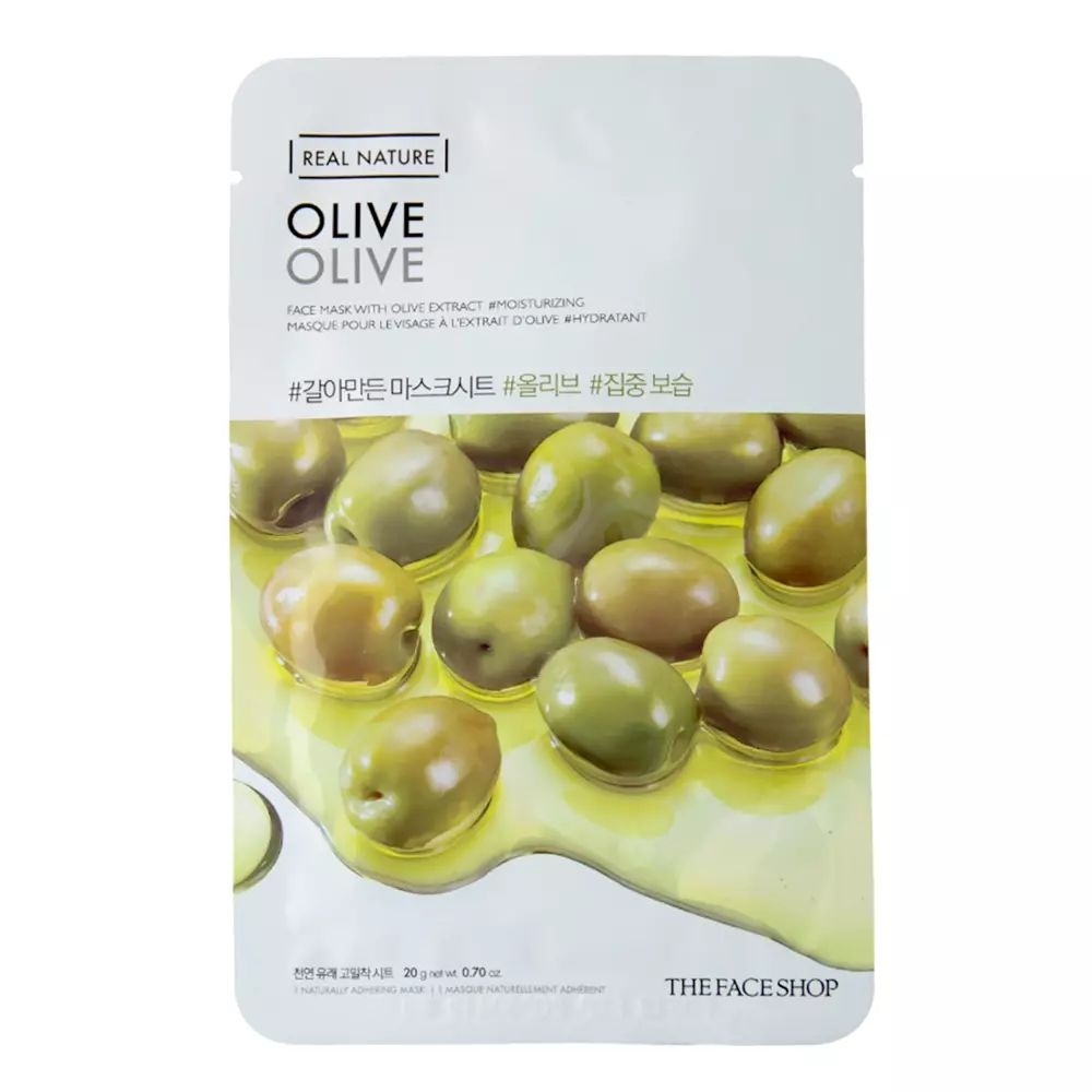 The Face Shop - Natural Mask Olive - Mască hidratantă cu extract de măsline - 20g