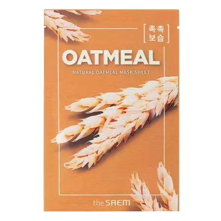 The SAEM - Natural Oatmeal Mask Sheet - Mască cu fulgi de ovăz - 21 ml