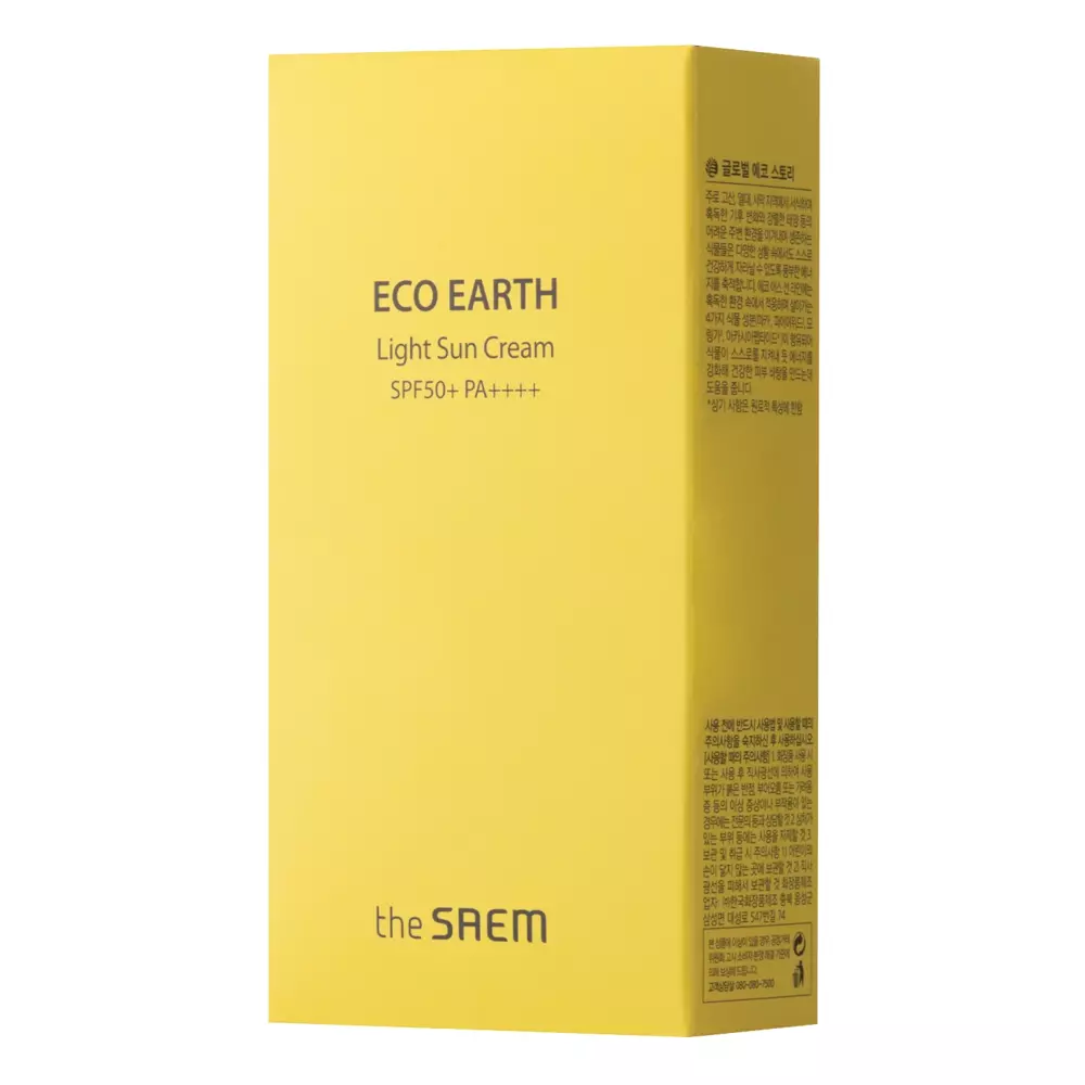 The Saem - Eco Earth Light Sun Cream SPF50+ PA++++ - Cremă cu filtru ușor - 50g
