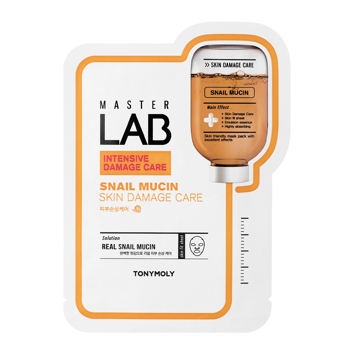 TonyMoly - Master Lab Mask Sheet Snail Mucin - 1pc/19g