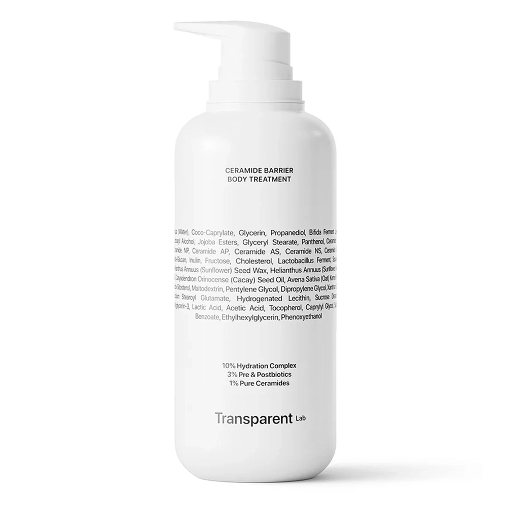 Transparent Lab - Ceramide Barrier Body Treatment - Tratament de corp cu bariere de ceramide- 400ml