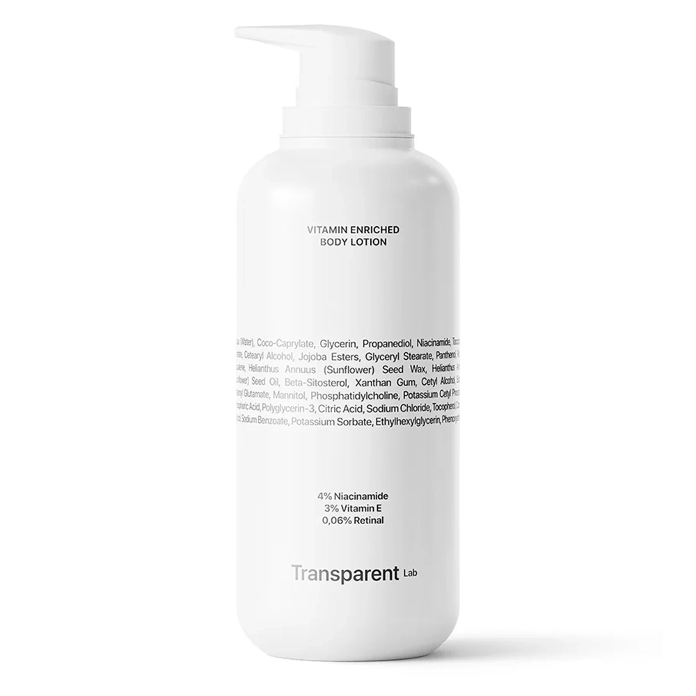 Transparent Lab - Vitamin Enriched Body Lotion  - Tratament de corp cu Retinal 0,06% - 400ml