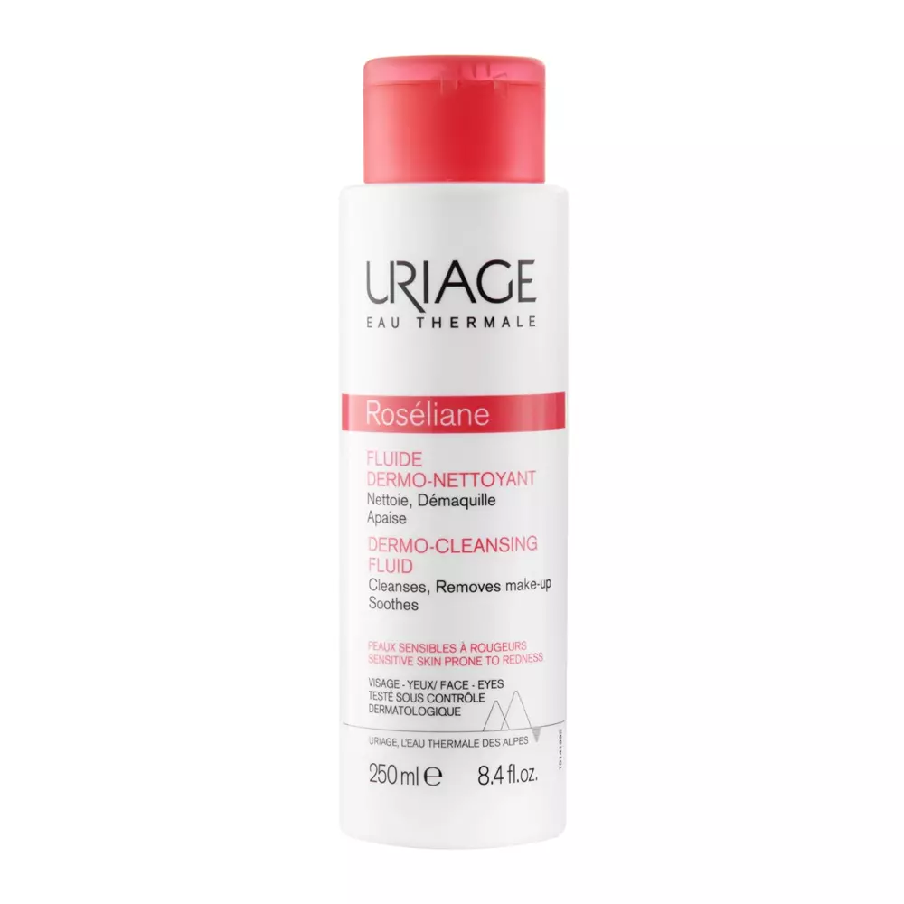 Uriage - Roseliane Fluide Dermo-Nettoyant - Lapte demachiant pentru pielea cu tendințe acneice - 250ml
