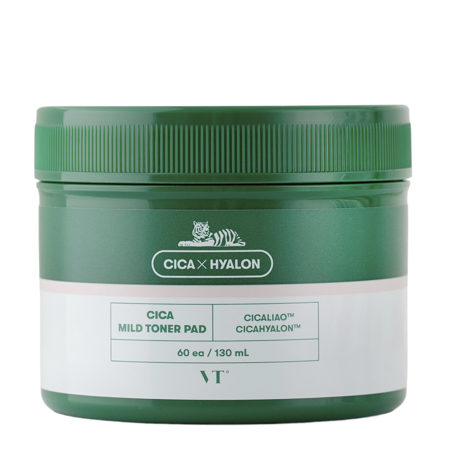 VT Cosmetics - CICA Mild Toner Pad - Plasturi faciale exfoliante cu Centella și acid salicilic - 60 buc./130ml