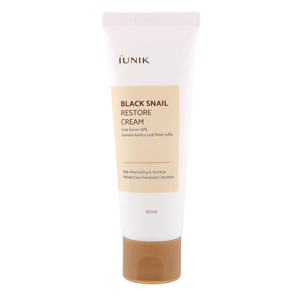 iUNIK - Black Snail Restore Cream - Cremă regenerantă de față - 60ml