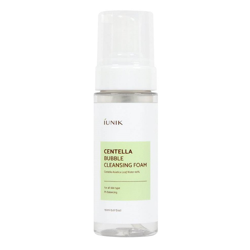 iUNIK - Centella Bubble Cleansing Foam - Spumă de curățare calmantă cu Centella Asiatica - 150ml